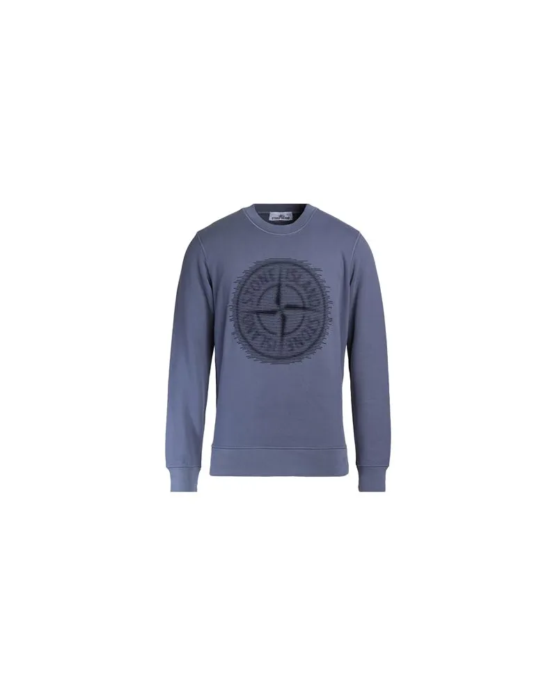 Stone Island TOPS - Sweatshirtsauf YOOX.COM Taubenblau