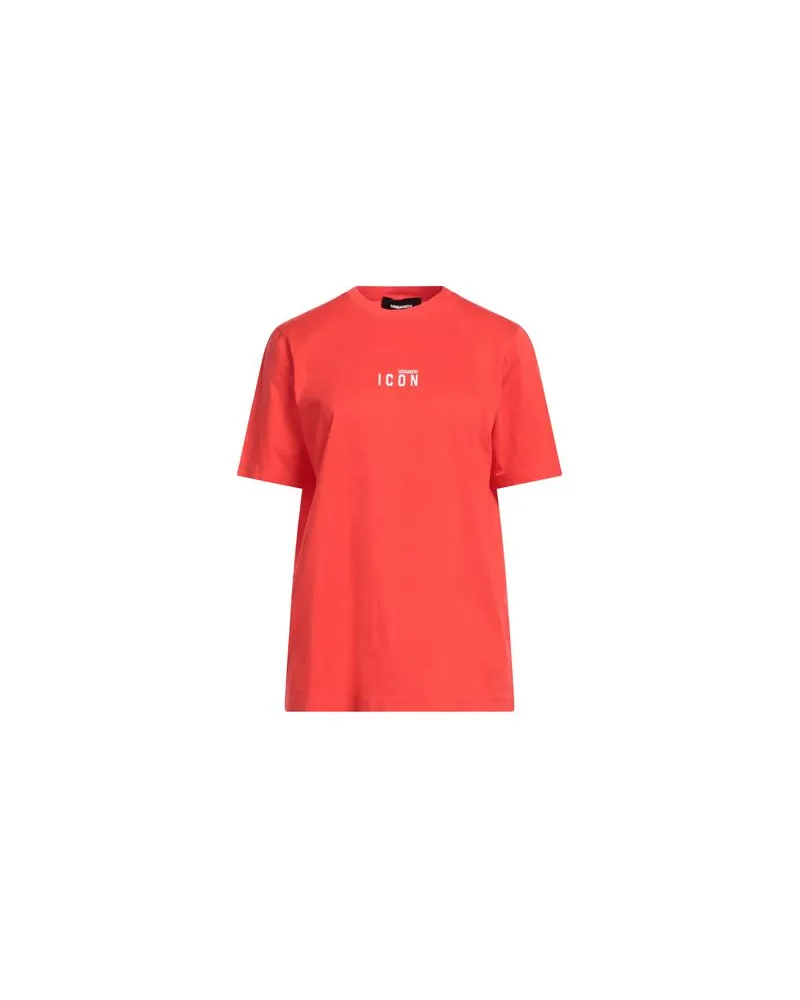 Dsquared2 ICON - TOPS - T-shirtsauf YOOX.COM Tomatenrot
