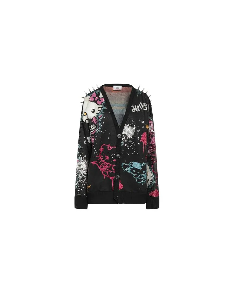 GCDS X HELLO KITTY - STRICKWAREN - Strickjackenauf YOOX.COM Schwarz