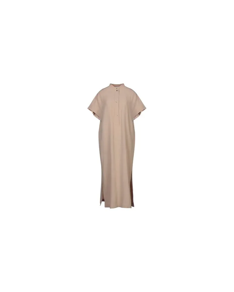 AGNONA KLEIDER - Maxi-Kleiderauf YOOX.COM Beige
