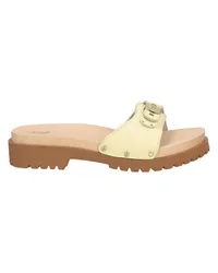 Scholl Mules & Clogs Hellgelb