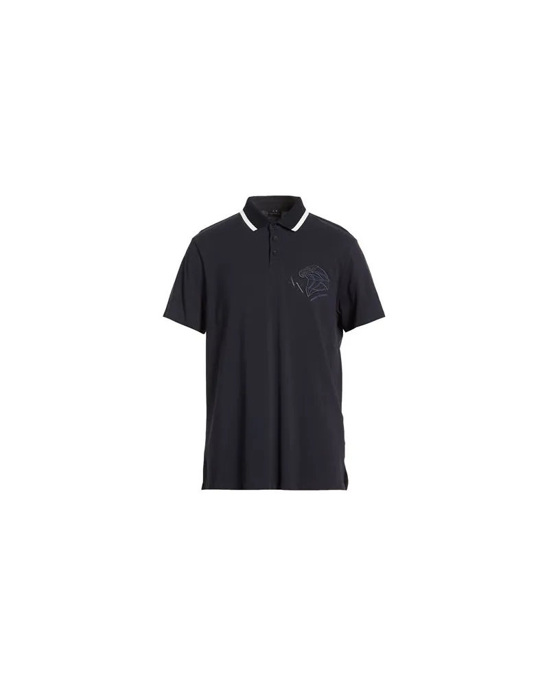 Armani Exchange TOPS - Poloshirtsauf YOOX.COM Marineblau