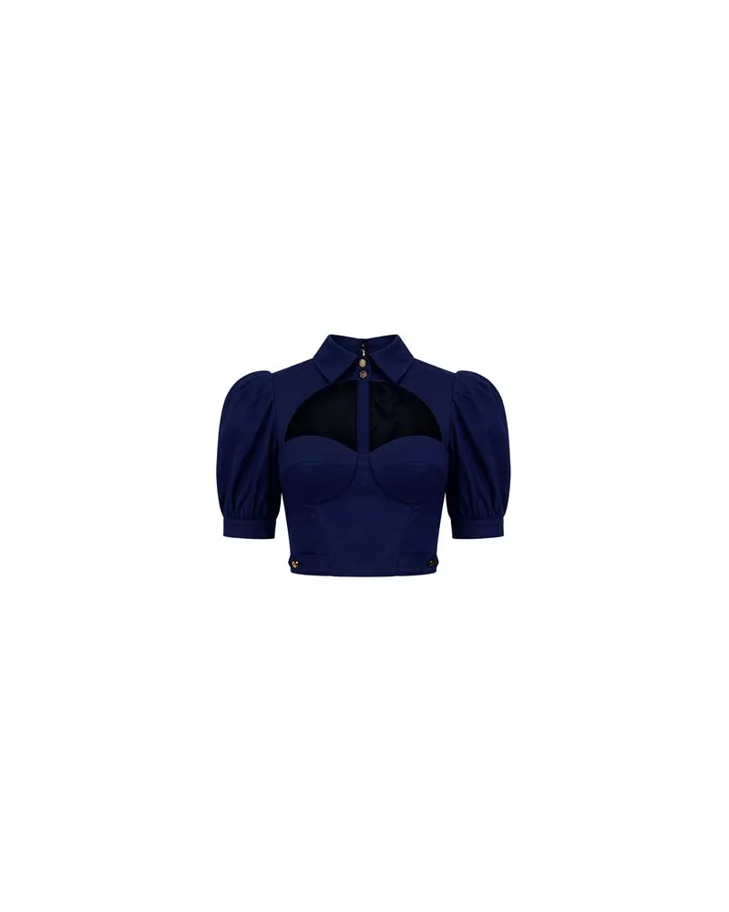 Elisabetta Franchi TOPS - Topsauf YOOX.COM Marineblau