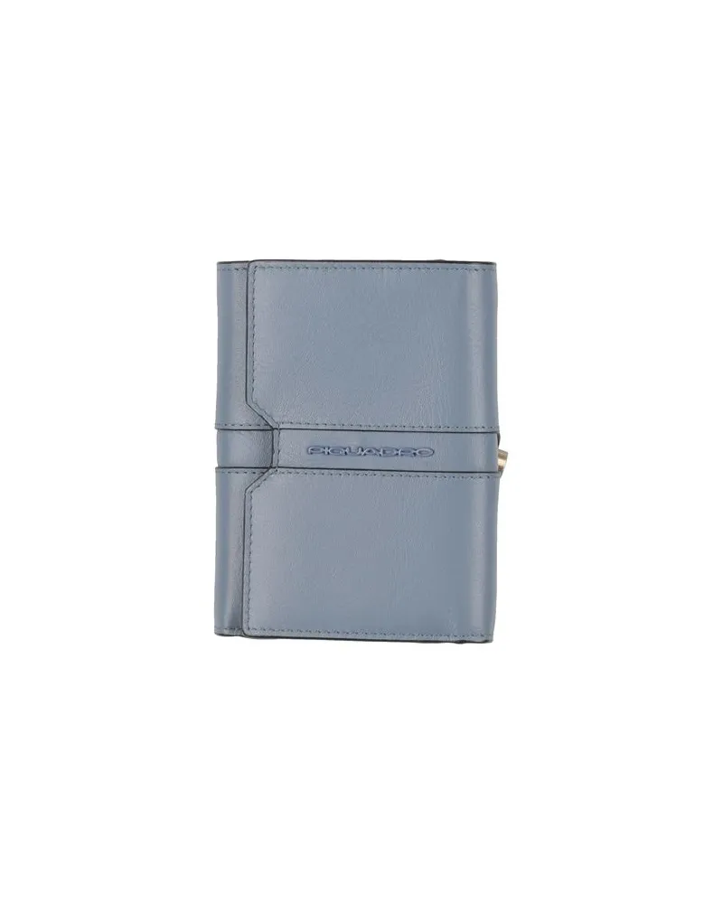 Piquadro Kleinlederwaren - Brieftaschenauf YOOX.COM Blaugrau