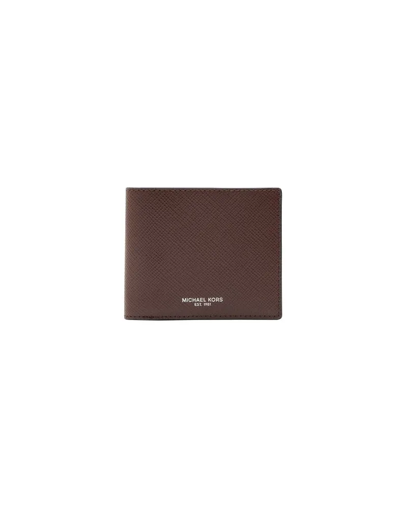 Michael Kors HARRISON MONEY PIECE - Kleinlederwaren - Brieftaschenauf YOOX.COM Braun