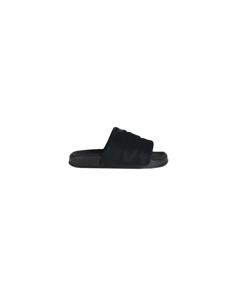 adidas ADILETTE ESSENTIAL SLIDES  - SCHUHE - Sandalenauf YOOX.COM Schwarz