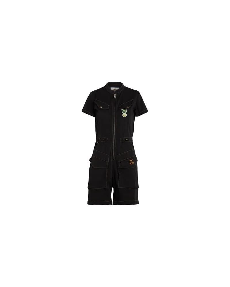 Aeronautica Militare OVERALLS - Playsuitsauf YOOX.COM Schwarz