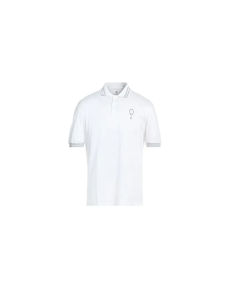Brunello Cucinelli TOPS - Poloshirtsauf YOOX.COM Weiß
