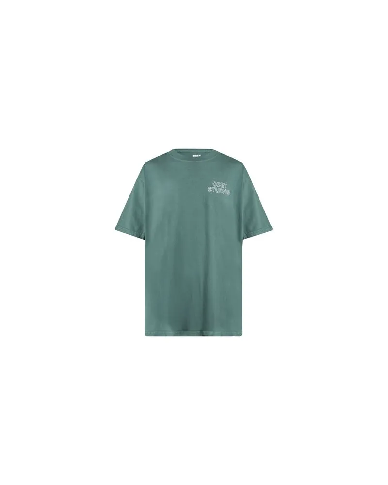 Obey TOPS - T-shirtsauf YOOX.COM Grün