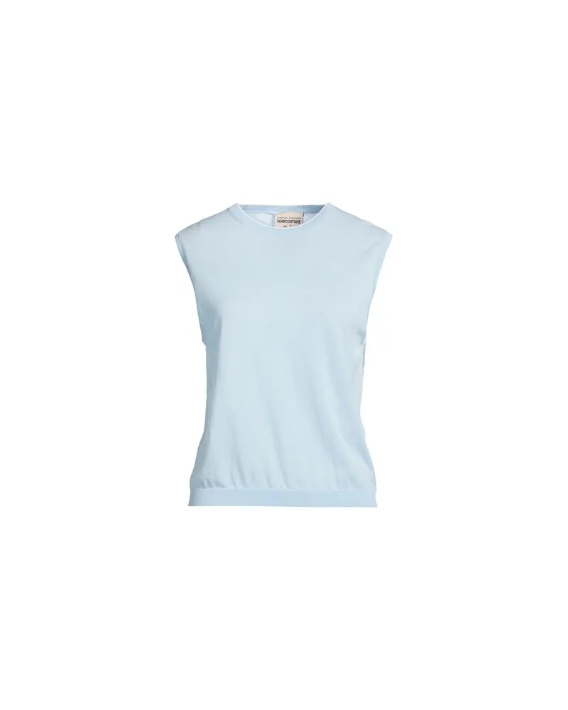 Semicouture STRICKWAREN - Pulloverauf YOOX.COM Himmelblau