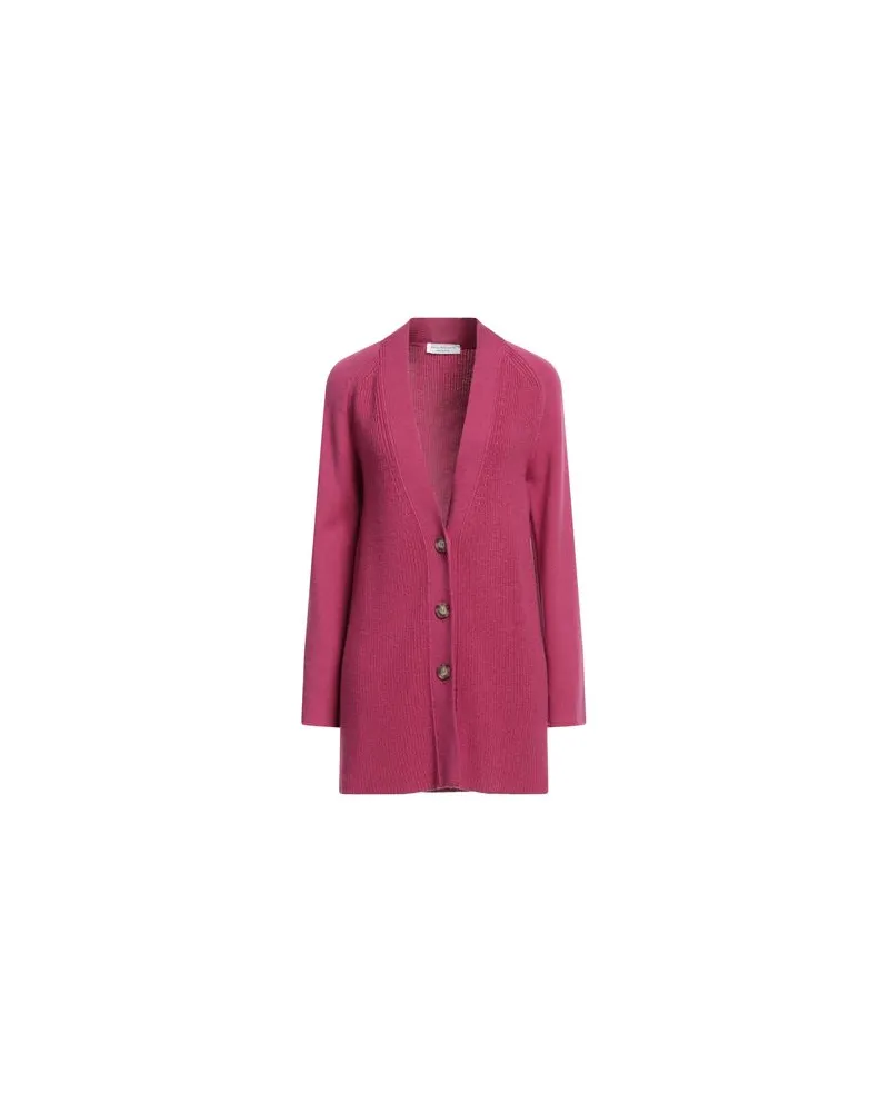 Amina Rubinacci STRICKWAREN - Strickjackenauf YOOX.COM Magenta