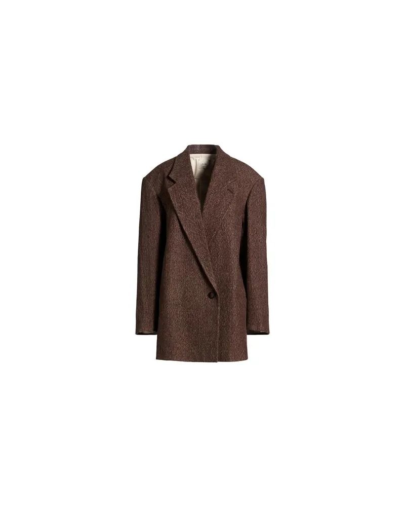 ALYSI CRÈME - JACKEN & MÄNTEL - Mäntelauf YOOX.COM Braun