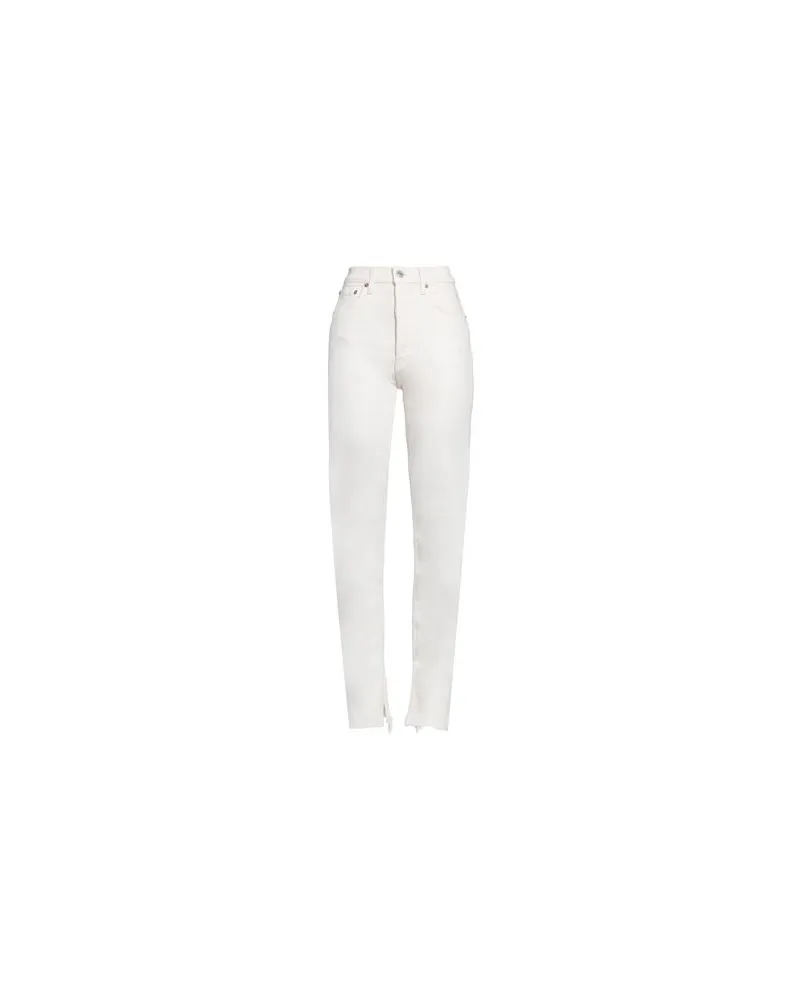 RE/DONE HOSEN & RÖCKE - Jeanshosenauf YOOX.COM Elfenbein
