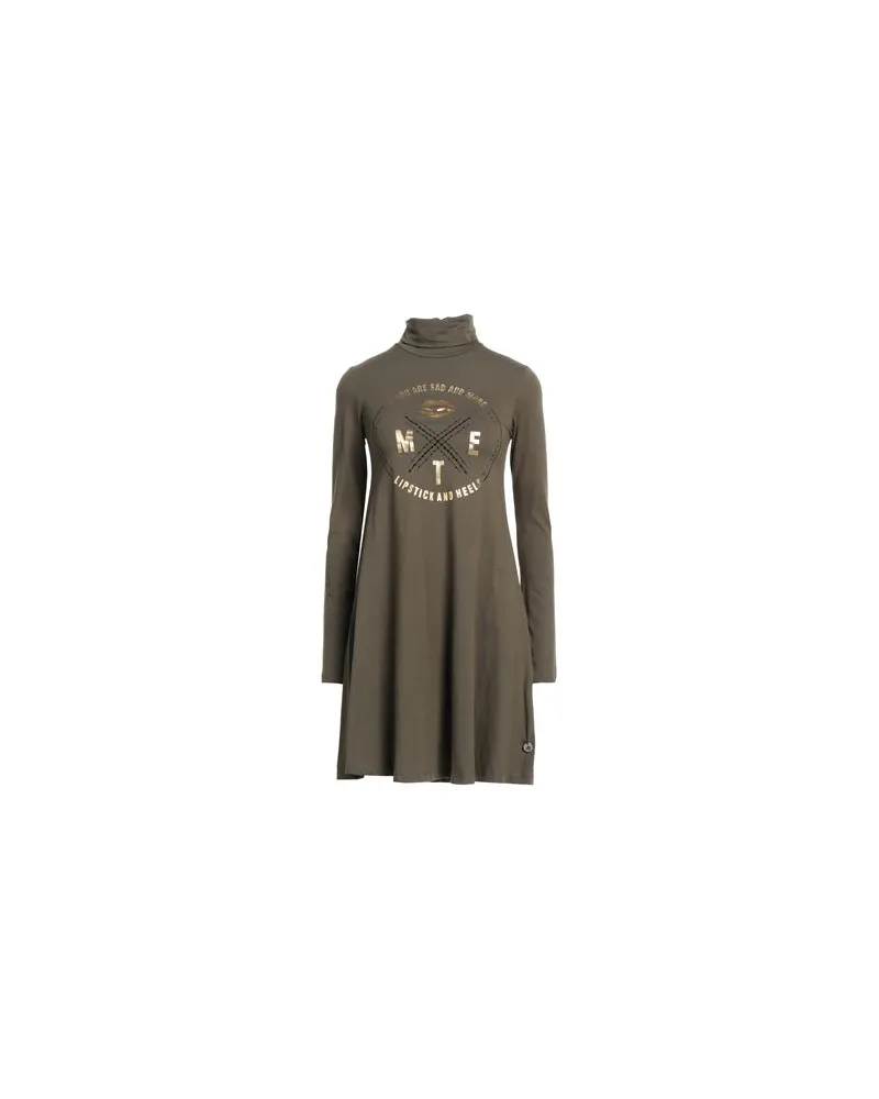MET  KLEIDER - Mini-Kleiderauf YOOX.COM Dunkelgrün