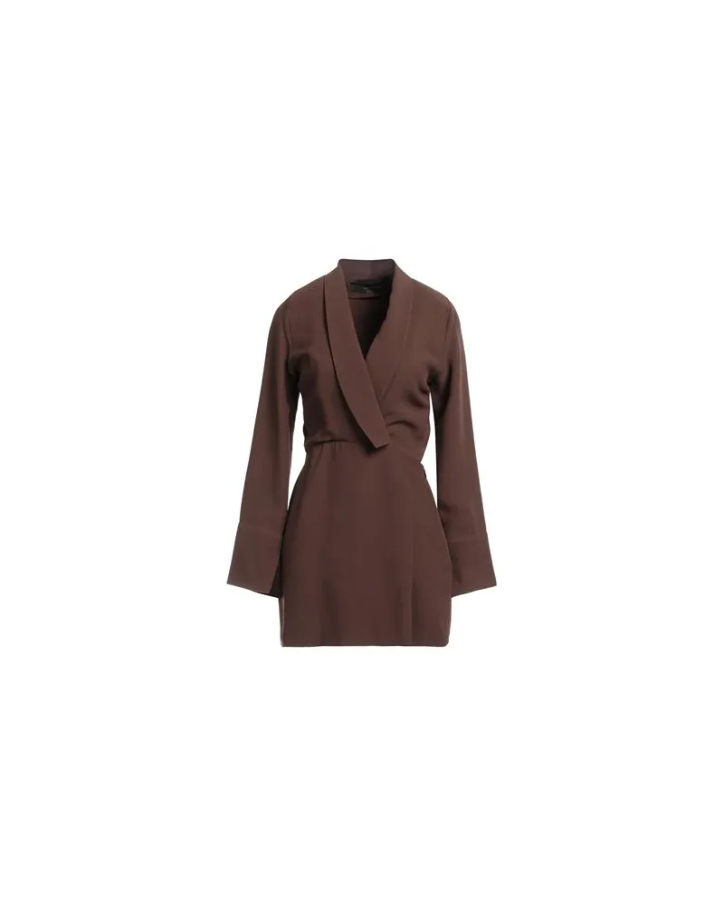 Federica Tosi KLEIDER - Mini-Kleiderauf YOOX.COM Dunkelbraun