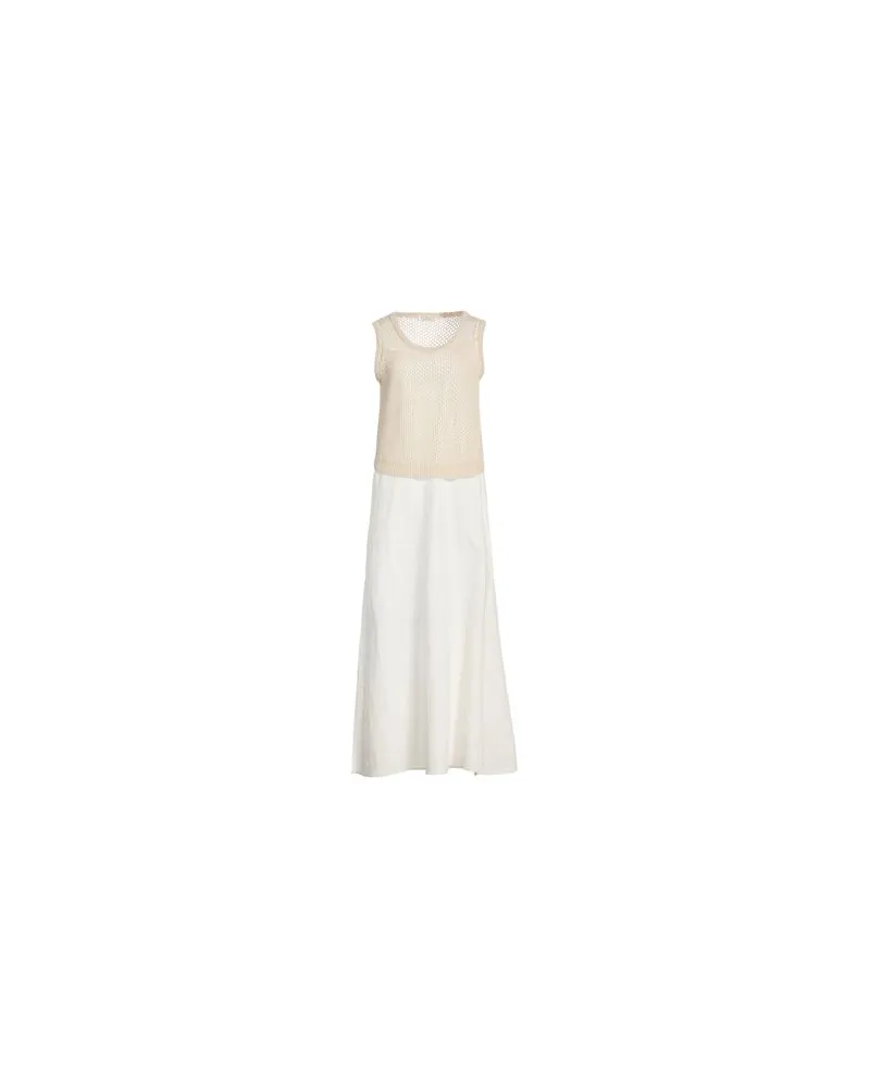 PANICALE Cashmere KLEIDER - Maxi-Kleiderauf YOOX.COM Beige