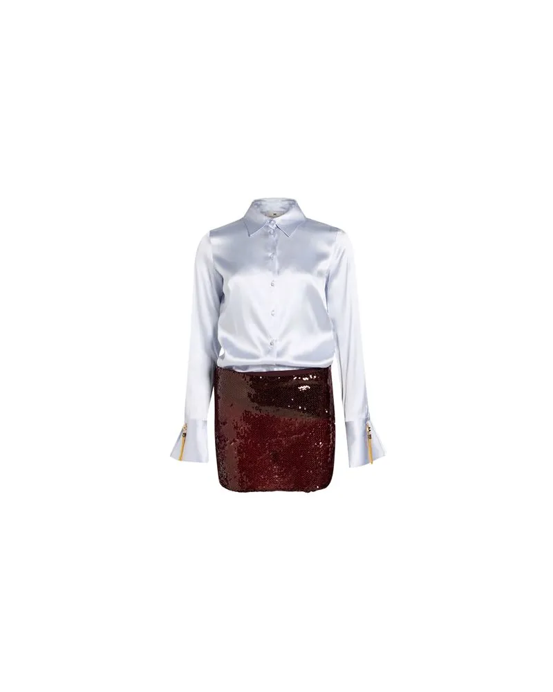 Elisabetta Franchi KLEIDER - Mini-Kleiderauf YOOX.COM Himmelblau