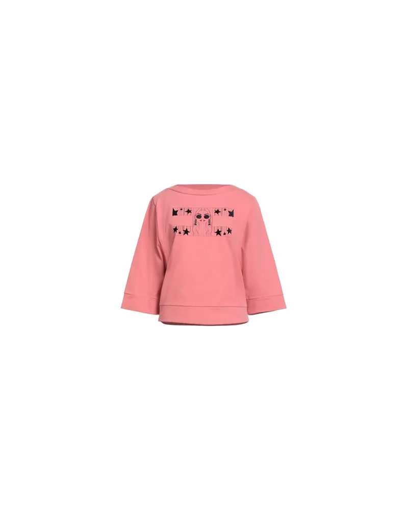 Elisabetta Franchi TOPS - Sweatshirtsauf YOOX.COM Lachs