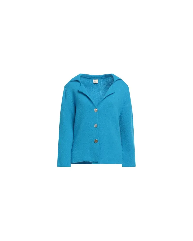 Siste's STRICKWAREN - Strickjackenauf YOOX.COM Azurblau