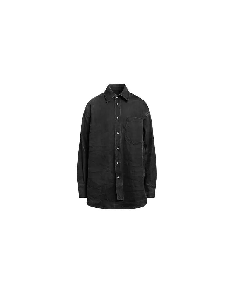 Maison Margiela TOPS - Jeanshemdenauf YOOX.COM Schwarz
