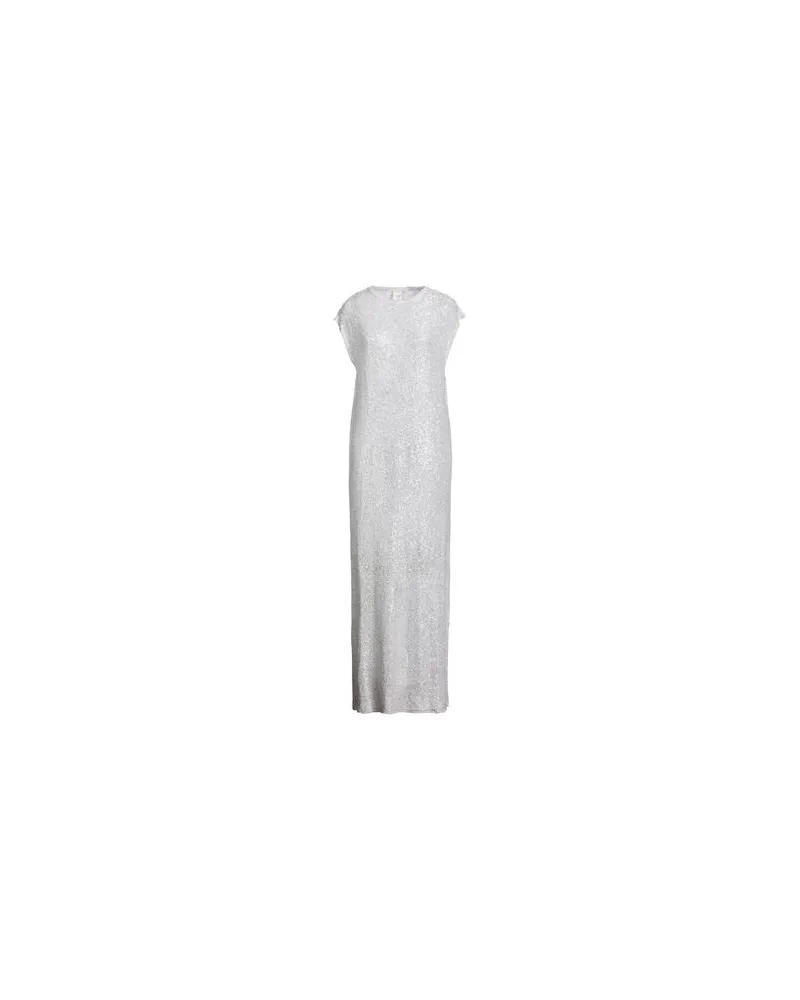 ALYSI CRÈME - KLEIDER - Maxi-Kleiderauf YOOX.COM Silber