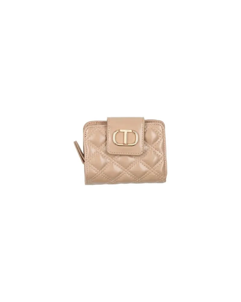 Twin-Set Kleinlederwaren - Brieftaschenauf YOOX.COM Maulwurfsgrau