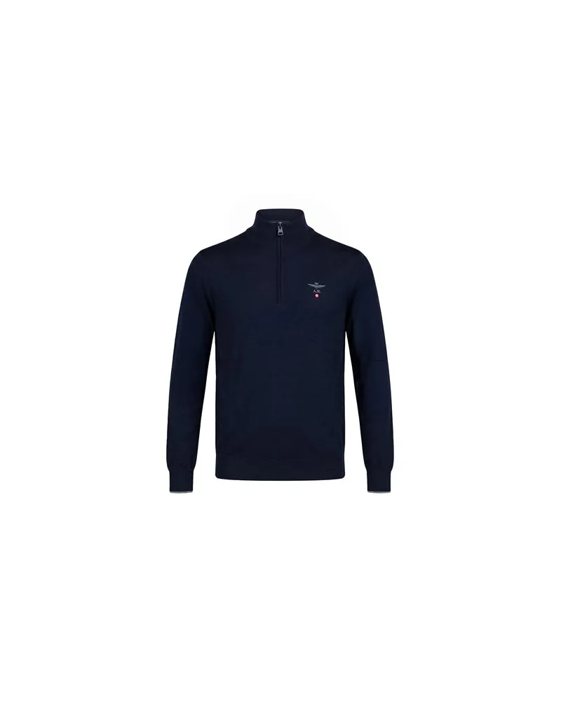 Aeronautica Militare STRICKWAREN - Pulloverauf YOOX.COM Nachtblau