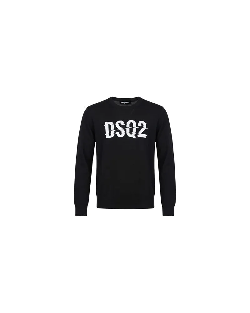 Dsquared2 STRICKWAREN - Pulloverauf YOOX.COM Schwarz