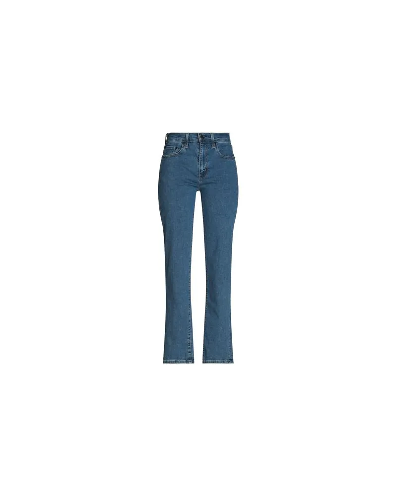 Levi's 724 HIGH RISE STRAIGHT - HOSEN & RÖCKE - Jeanshosenauf YOOX.COM Blau