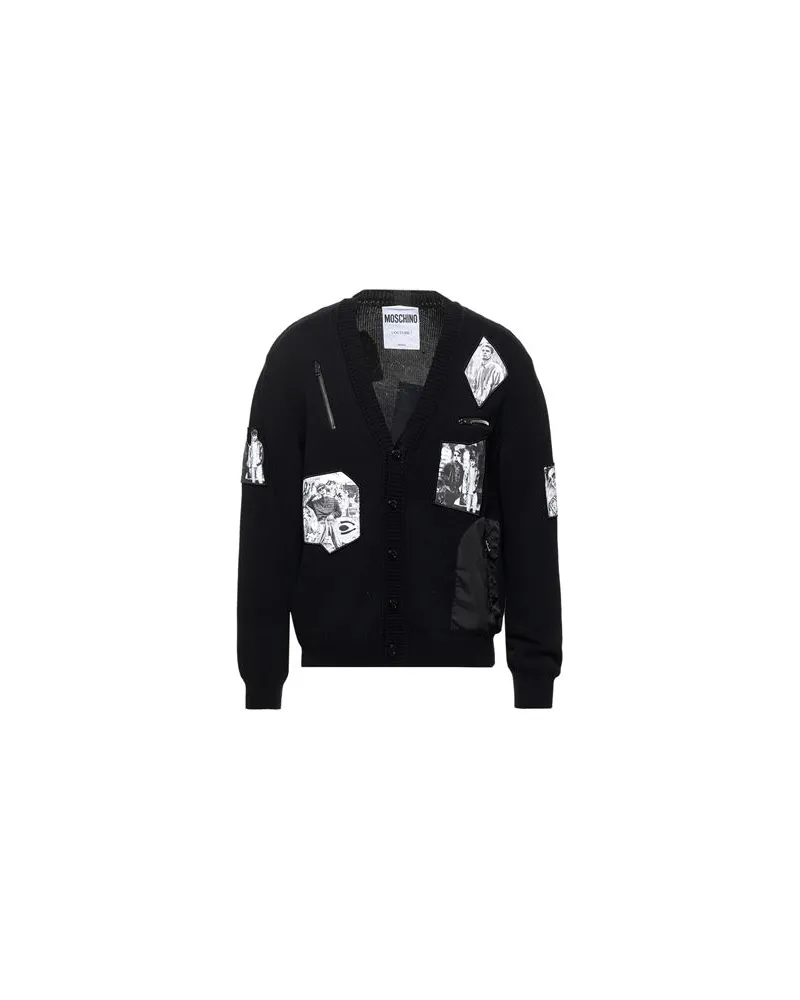 Moschino COUTURE - STRICKWAREN - Strickjackenauf YOOX.COM Schwarz