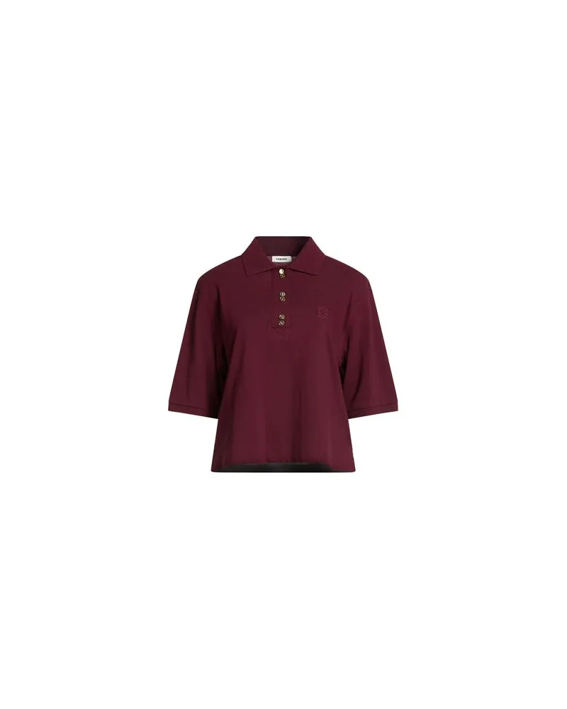 Sandro TOPS - Poloshirtsauf YOOX.COM Bordeaux