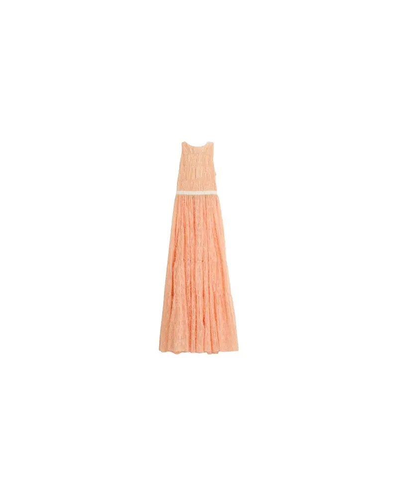 Elisabetta Franchi KLEIDER - Maxi-Kleiderauf YOOX.COM Pfirsich
