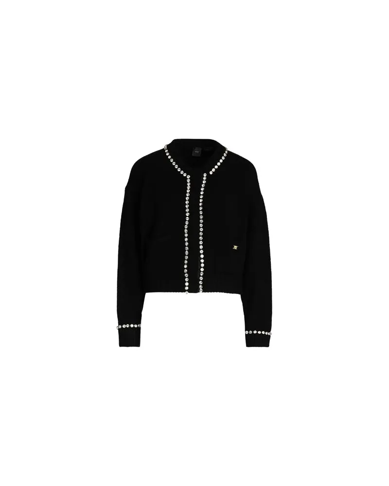 Pinko STRICKWAREN - Strickjackenauf YOOX.COM Schwarz
