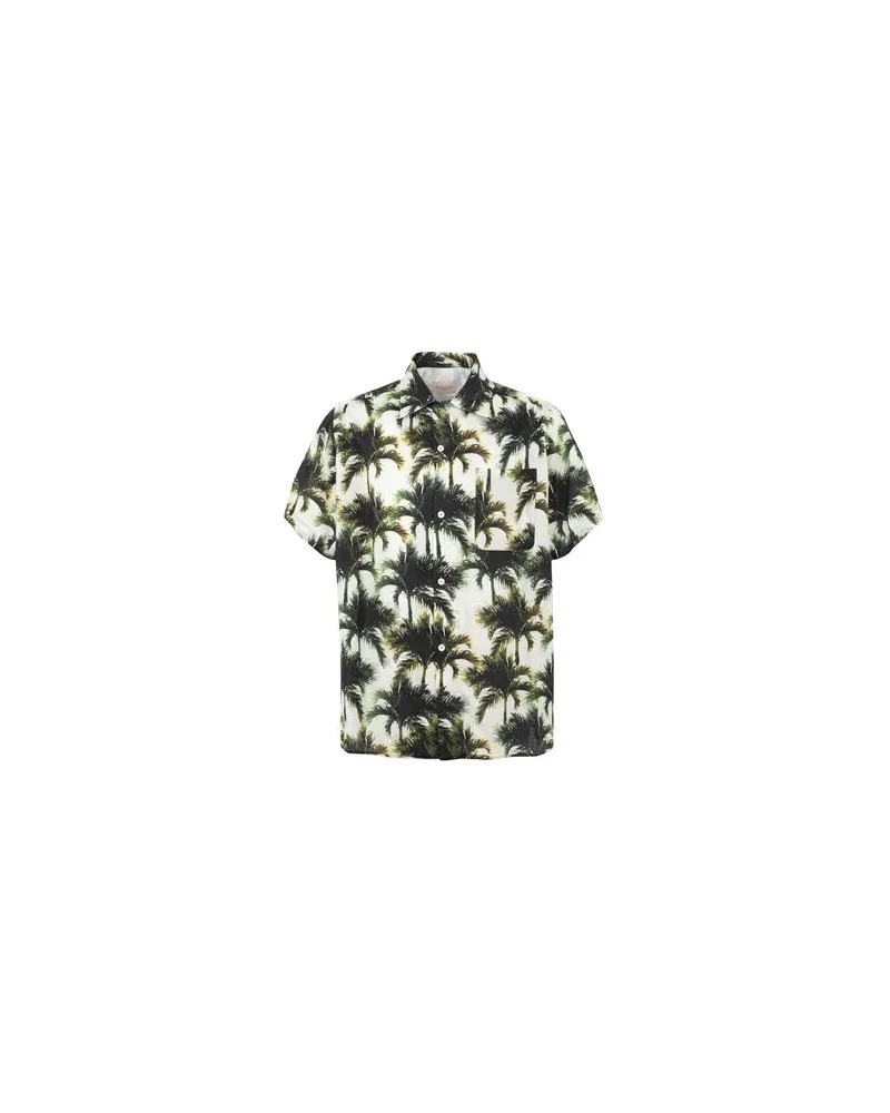 Buscemi PALMS PRINT  - TOPS - Hemdenauf YOOX.COM Elfenbein