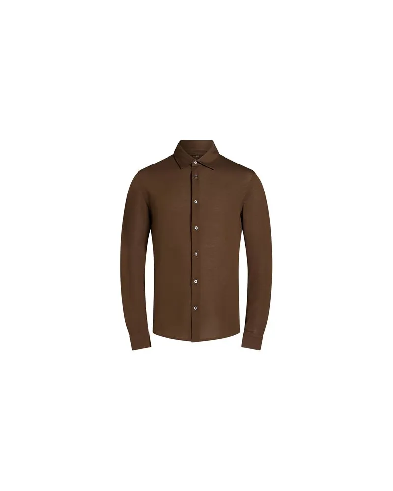 MOORER TOPS - Hemdenauf YOOX.COM Dunkelbraun