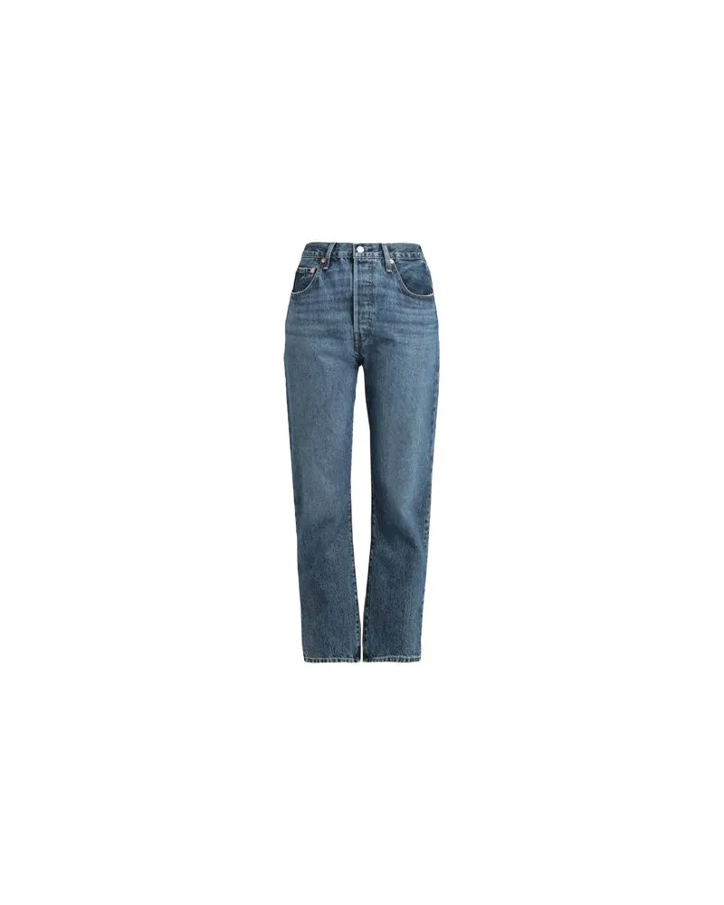 Levi's 501 CROP  - HOSEN & RÖCKE - Jeanshosenauf YOOX.COM Blau