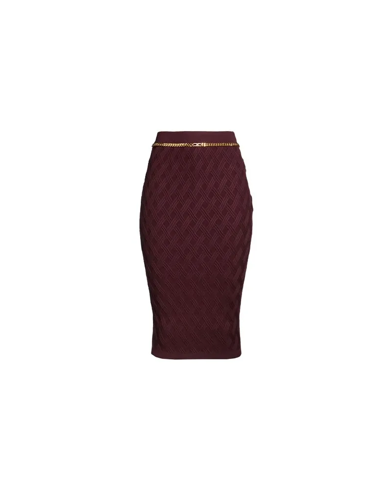 Elisabetta Franchi HOSEN & RÖCKE - Midi-Röckeauf YOOX.COM Bordeaux
