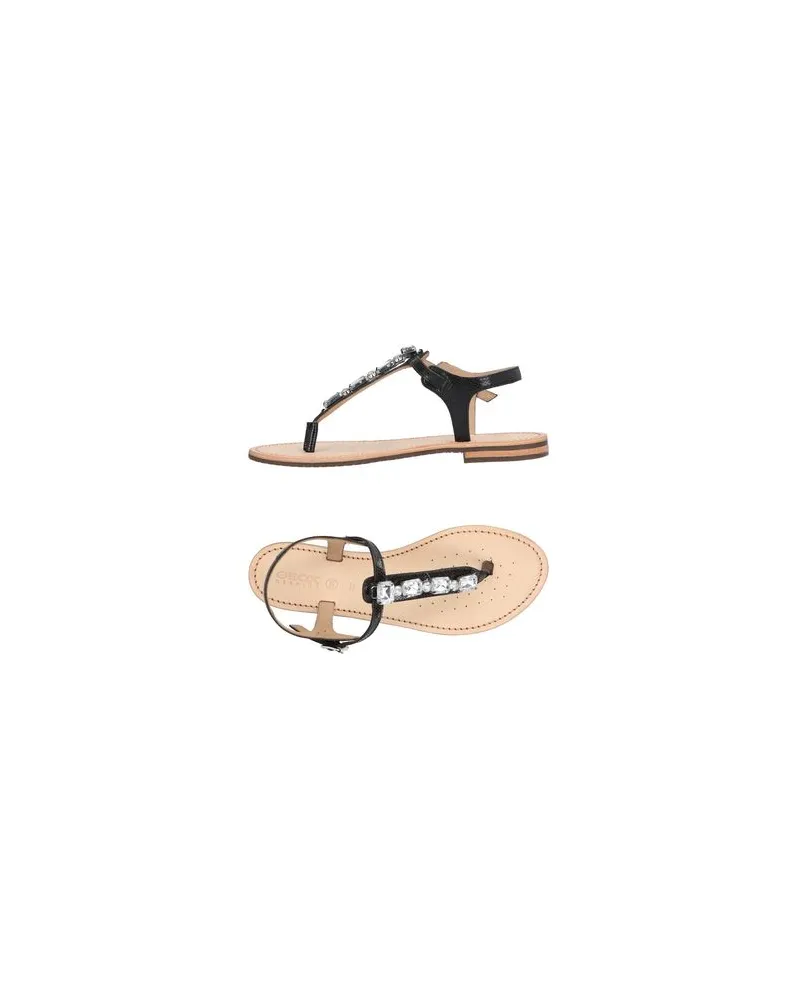 Geox SCHUHE - Zehentrennerauf YOOX.COM Schwarz