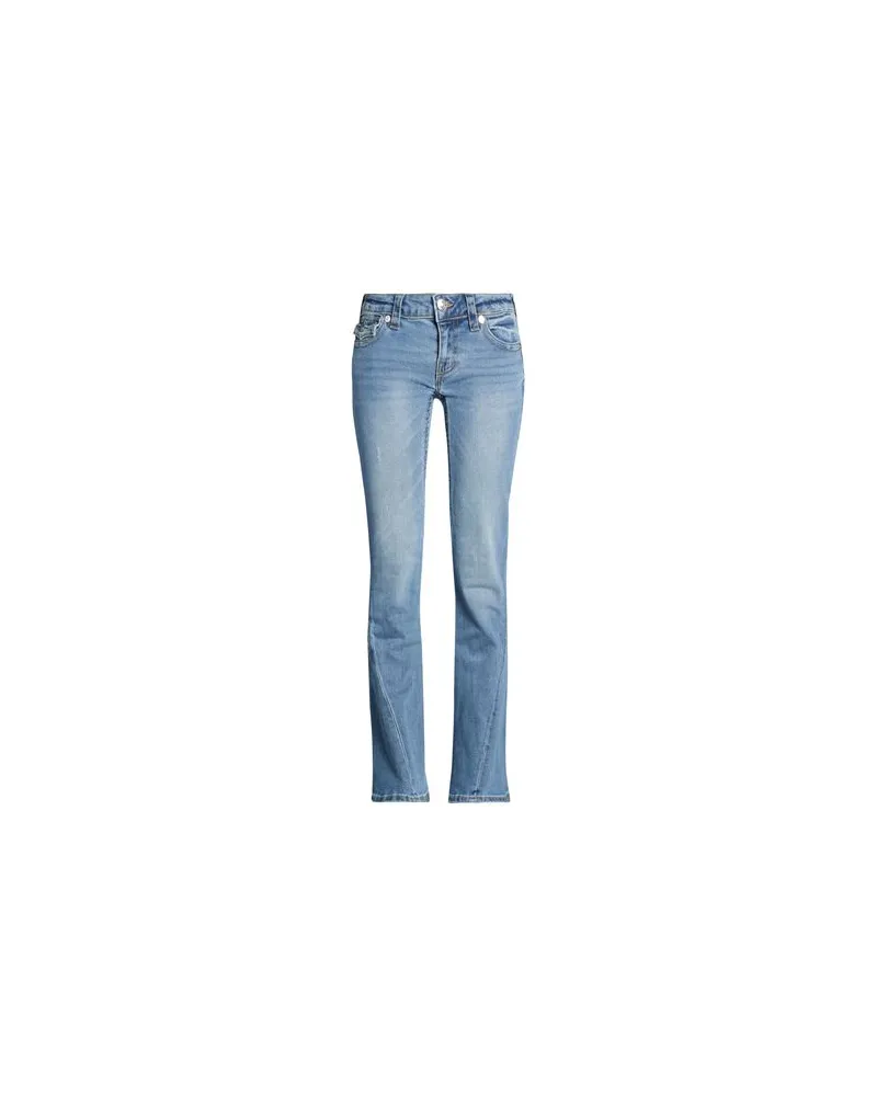 True Religion JOEY LOW RISE FLARE 	 - HOSEN & RÖCKE - Jeanshosenauf YOOX.COM Blau