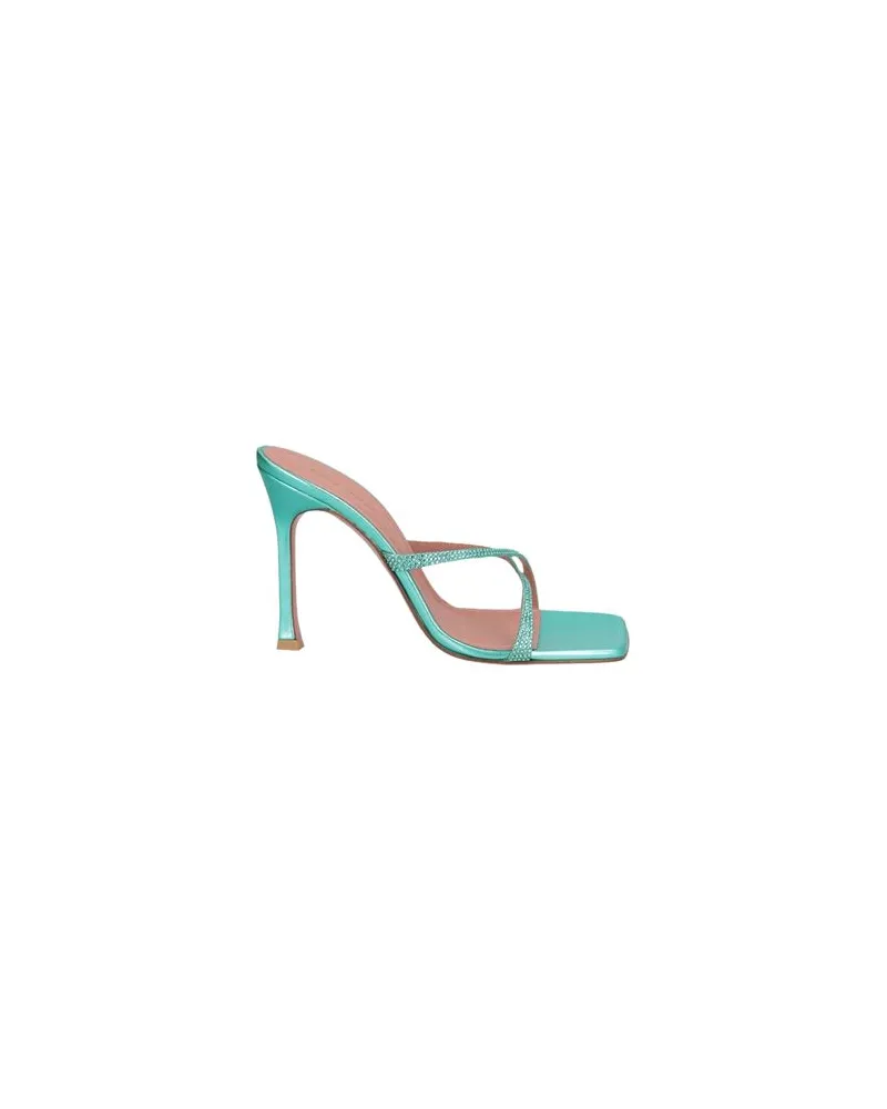 Amina Muaddi SCHUHE - Sandalenauf YOOX.COM Smaragdgrün