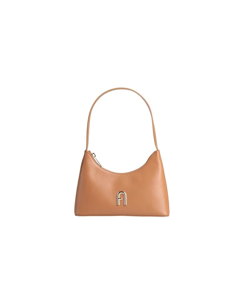 Furla DIAMANTE MINI SHOULDER B  - TASCHEN - Handtaschenauf YOOX.COM Kamel