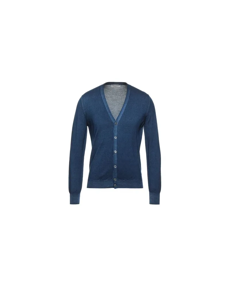 La Fileria STRICKWAREN - Strickjackenauf YOOX.COM Blau