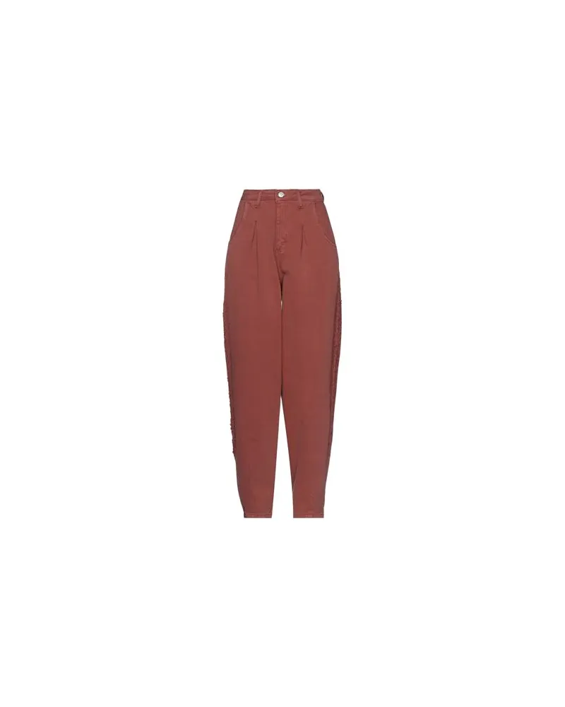 Brand Unique HOSEN & RÖCKE - Jeanshosenauf YOOX.COM Braun