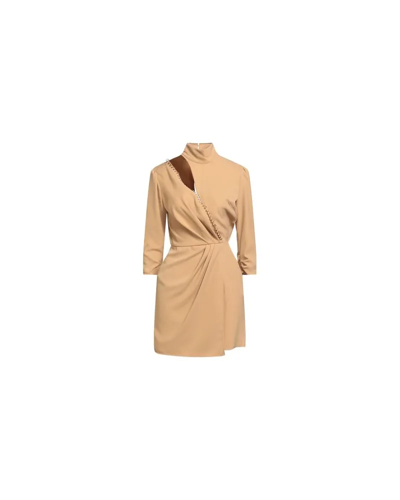 Elisabetta Franchi KLEIDER - Mini-Kleiderauf YOOX.COM Kamel
