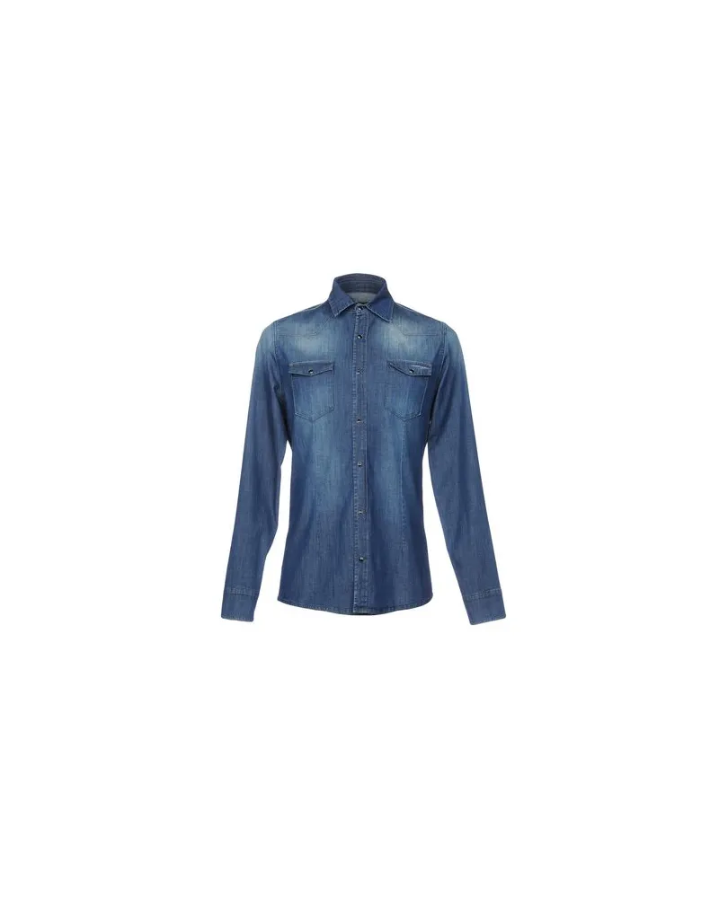Daniele Alessandrini TOPS - Jeanshemdenauf YOOX.COM Blau