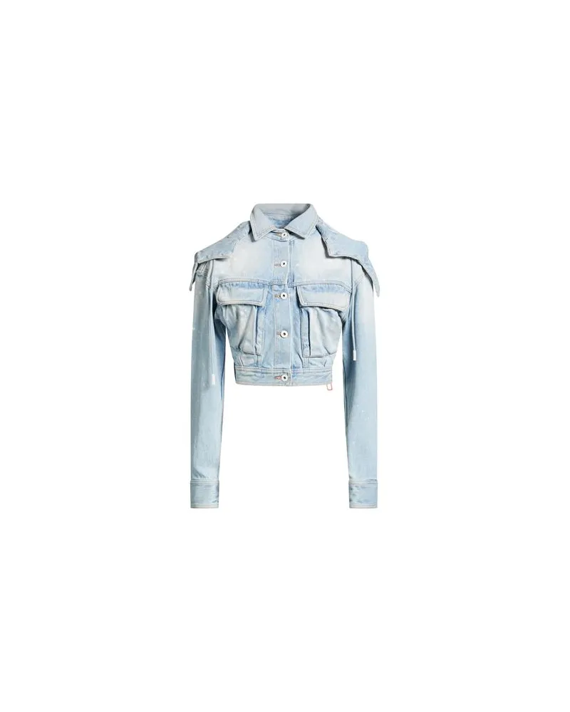 OFF-WHITE JACKEN & MÄNTEL - Jeansjacken/Mäntelauf YOOX.COM Blau