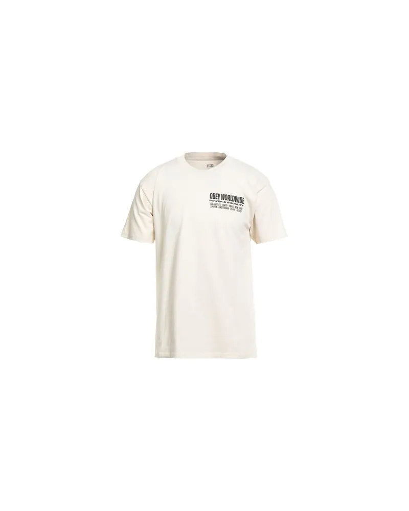 Obey TOPS - T-shirtsauf YOOX.COM Elfenbein