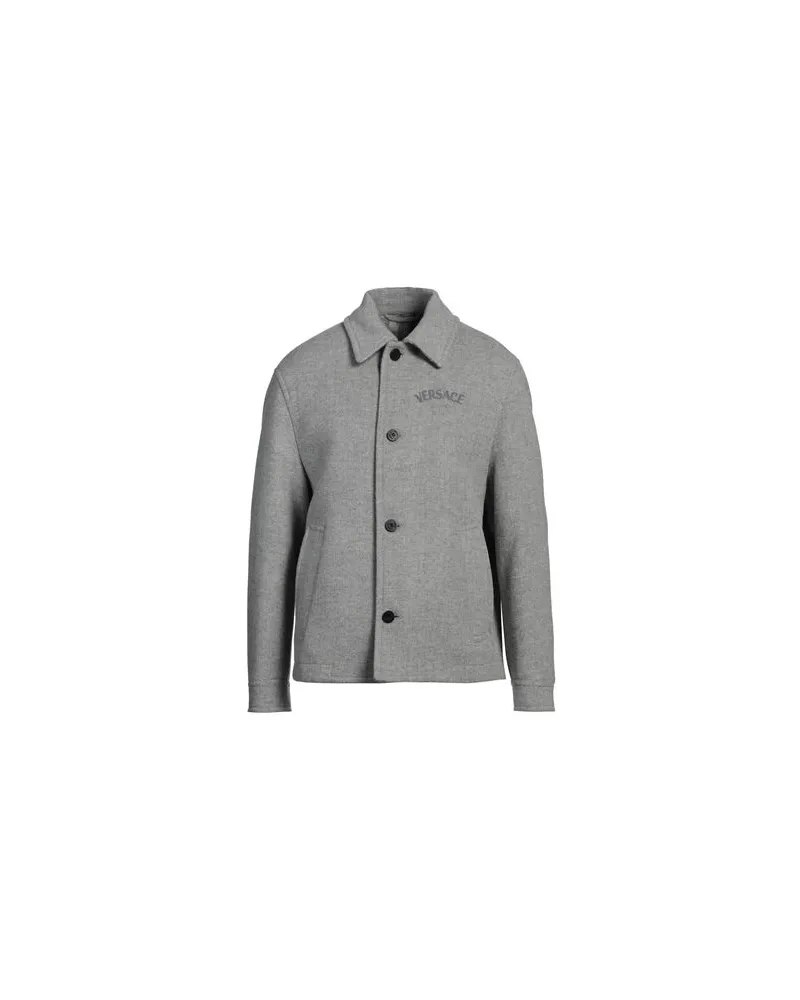Versace JACKEN & MÄNTEL - Mäntelauf YOOX.COM Hellgrau