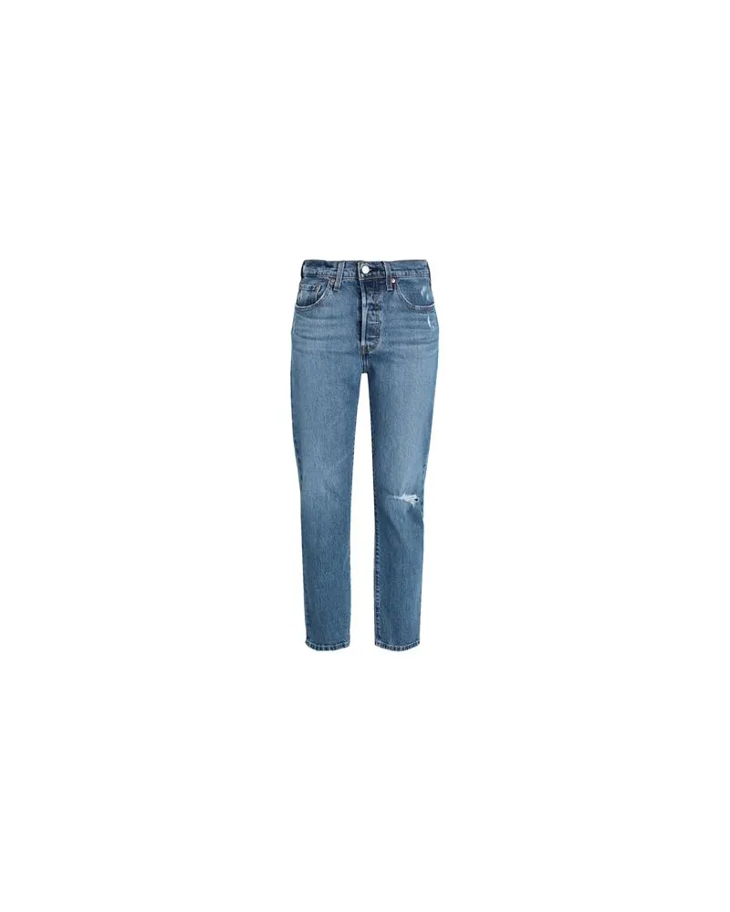 Levi's 501 CROP - HOSEN & RÖCKE - Jeanshosenauf YOOX.COM Blau