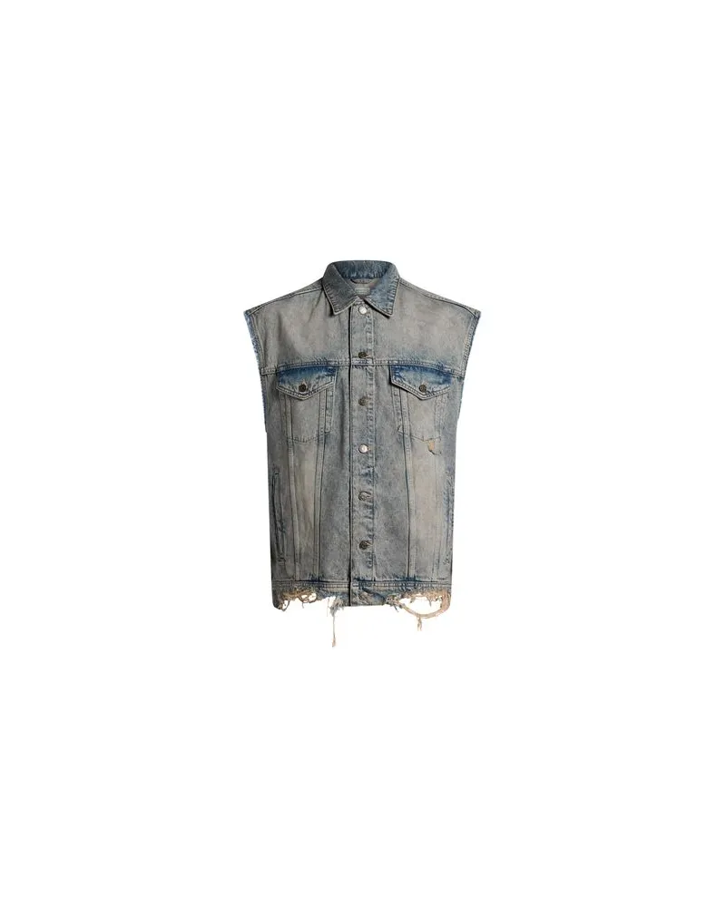 Guess JACKEN & MÄNTEL - Jeansjacken/Mäntelauf YOOX.COM Blau